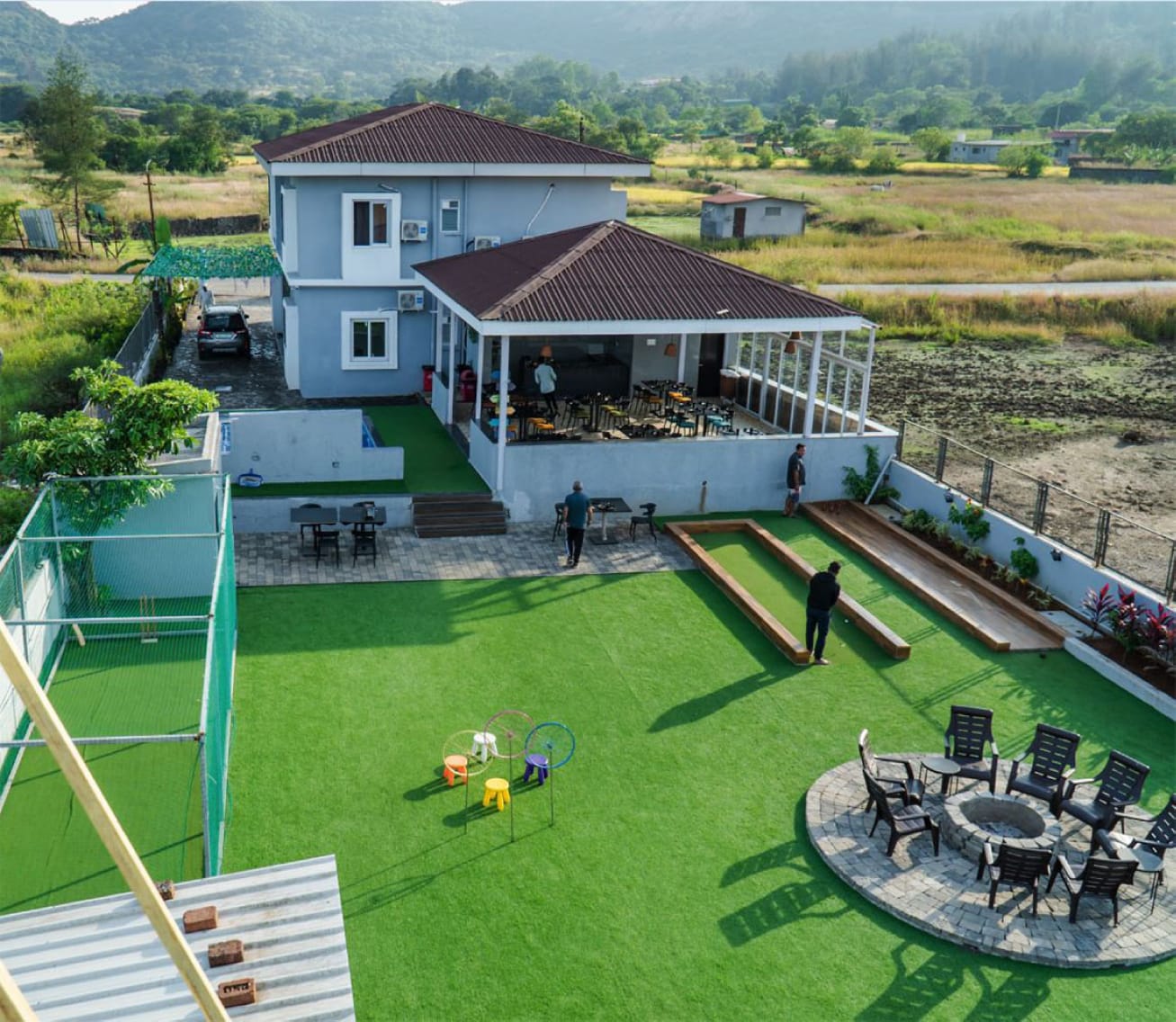 8BHK Luxurious villa with private cricket turf in Lonavala